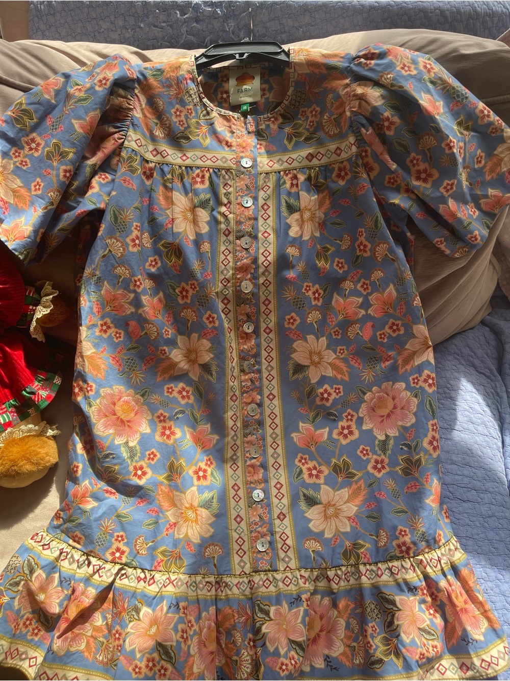 FARM Rio Tapestry Printed Mini Dress. Size XS Women #431 - Picture 3 of 7